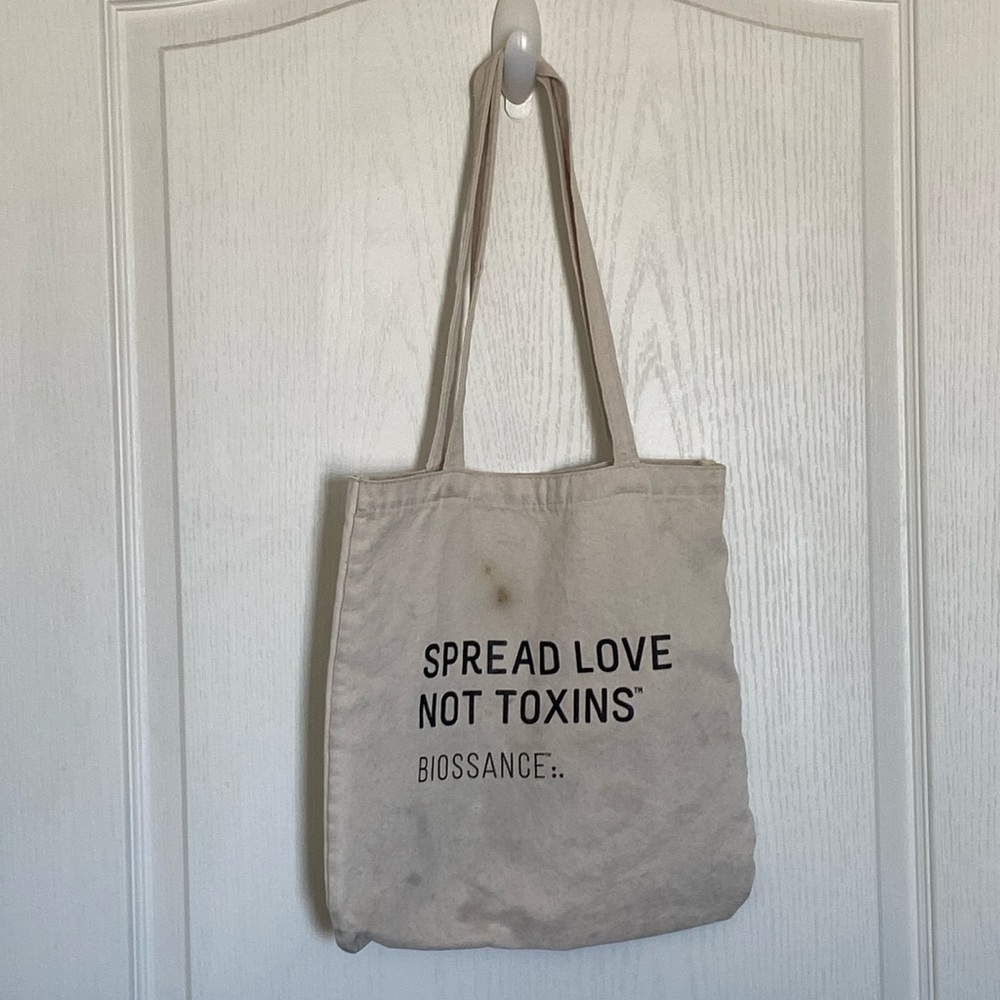 Tote Bag | Biossance Tote Bag + Tan Tote Bag